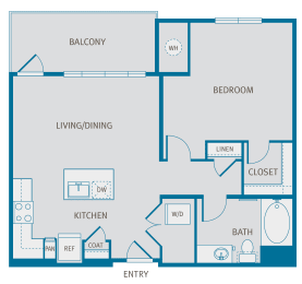 1 bed, 1 bath, 782 sqft, $1,685