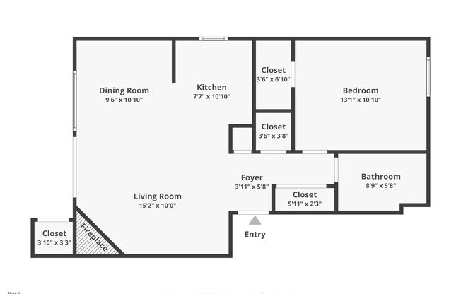 1 bed, 1 bath, 700 sqft, $2,295, Unit 33