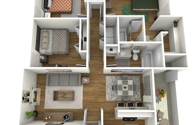 3 beds, 2 baths, 1,210 sqft, $1,325