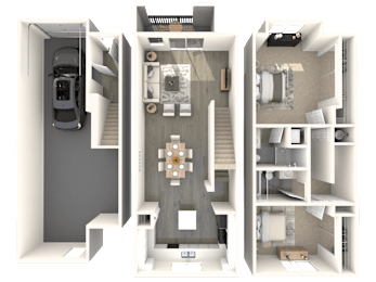 2 beds, 2 baths, 1,221 sqft, $1,840