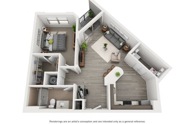 1 bed, 1 bath, $1,529