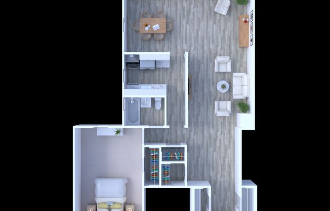 1 bed, 1 bath, 720 sqft, $2,160