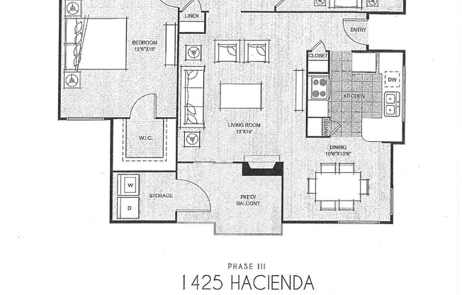 2 beds, 2 baths, 1,035 sqft, $1,575, Unit CA 1425-206