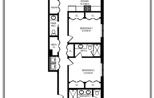 3 beds, 2.5 baths, 1,506 sqft, $2,995, Unit 2008-5