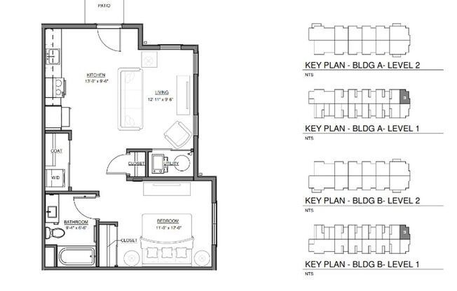 Studio, 1 bath, 637 sqft, $1,395, Unit 1432