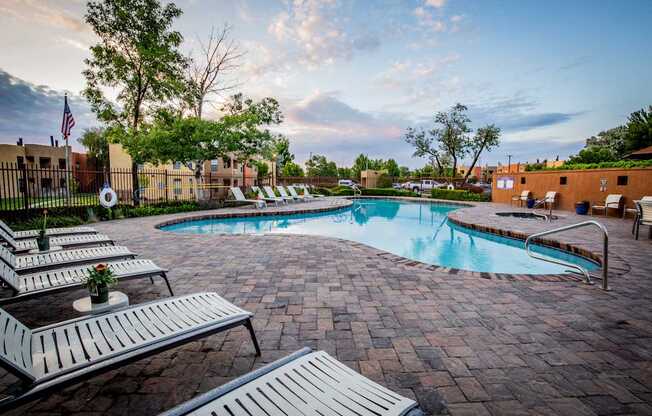 Pool Sundeck at Apartment Homes in Santa Fe NM 87507