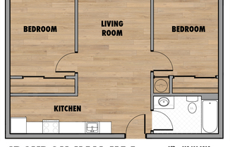 2 beds, 1 bath, 650 sqft, $1,725, Unit 814