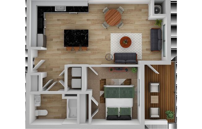 1 bed, 1 bath, 555 sqft, $1,795, Unit 516