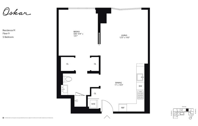 1 bed, 1 bath, $6,500, Unit 7R