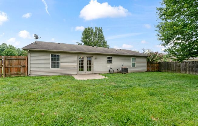 3 Bedroom 1 1/2 Bath Home for Rent in Charlestown Indiana