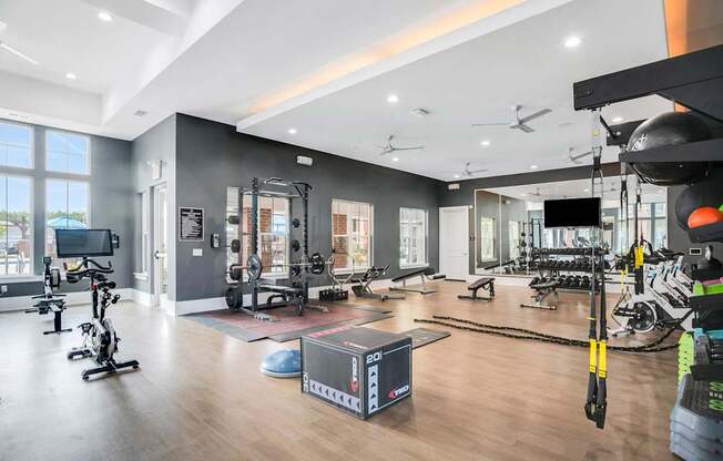 A Gym at The Aster Apartments, North Carolina