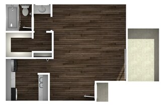 Studio, 1 bath, 438 sqft, $900
