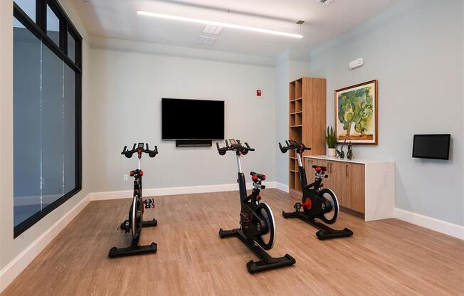 Yoga and Spin Studio at Lyra Luxury Apartments Near Downtown Sarasota, FL