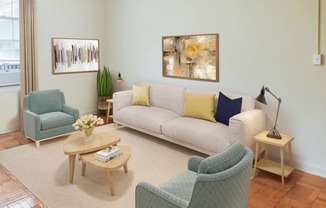 Living (virtually staged)