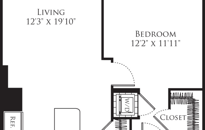 1 bed, 1 bath, 730 sqft, $2,044, Unit 1208