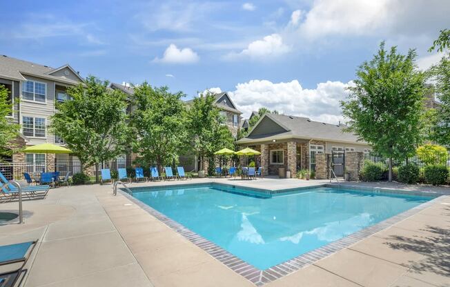 Sparkling Pool at Trailside Apartments