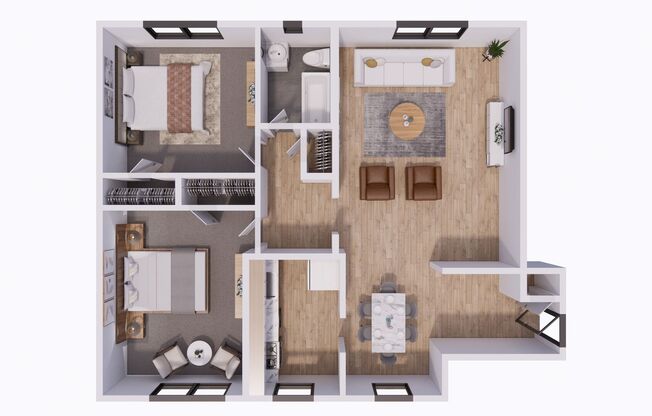 2 beds, 1 bath, 900 sqft, $1,725, Unit 4107T301