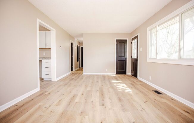 Beautifully remodeled three bedroom home available for immediate move in!