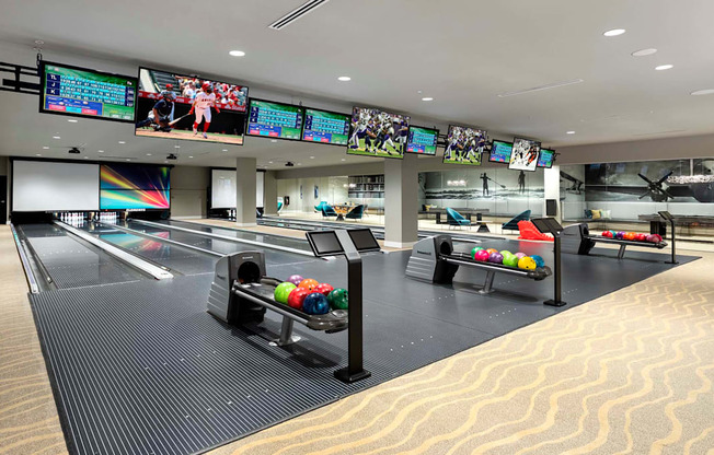 Bowling Alley Area at Elements Apartments*, Irvine, 92612