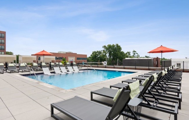 Westley on Broadway in Kansas City, Missouri Pool with Lounge Chairs