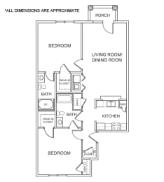 2 beds, 2 baths, 1,129 sqft, $1,694