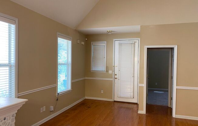 Adorable 3 bedroom 2 bath new carpet, gas fireplace, small fenced patio area.  Pets allowed with owner approval. Available immediately upon approved application. Lease only owner will manage.