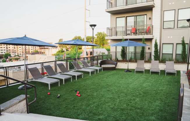 our roof top lounging area to catch sun