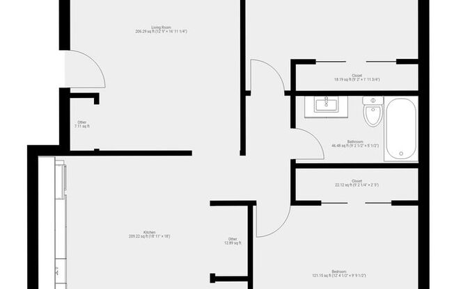 2 beds, 1 bath, 875 sqft, $850, Unit 3241 S Douglas Ave Apt B-7