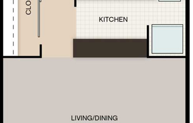 Studio, 1 bath, 410 sqft, $725, Unit 920-53