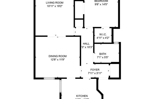 2 beds, 1 bath, $3,600, Unit Unit 3