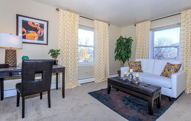 Elegant Living Room | Mount Prospect Illinois Apartments | The Element