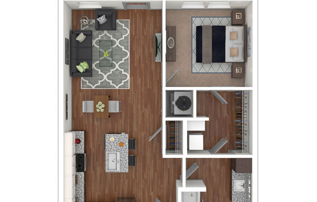 1 bed, 1 bath, 689 sqft, $1,359