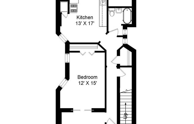 1 bed, 1 bath, 875 sqft, $2,100, Unit 2606RA-1