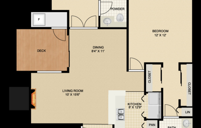 2 beds, 1.5 baths, 950 sqft, $1,795