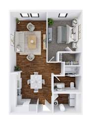 1 bed, 1 bath, 816 sqft, $1,363