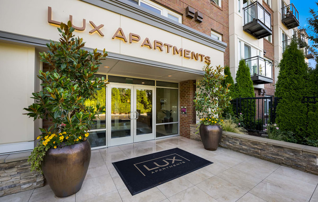 Lux Apartments Main Enterance