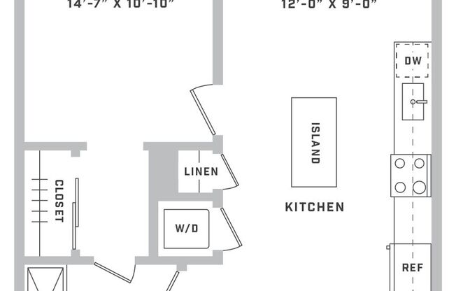 1 bed, 1 bath, 678 sqft, $2,211, Unit 26-305