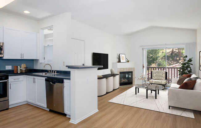 Living Room with Hard Surface Flooring