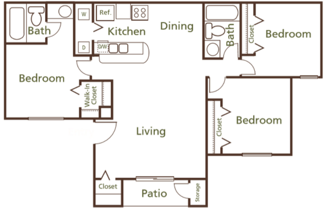 3 beds, 2 baths, 1,145 sqft, $1,751