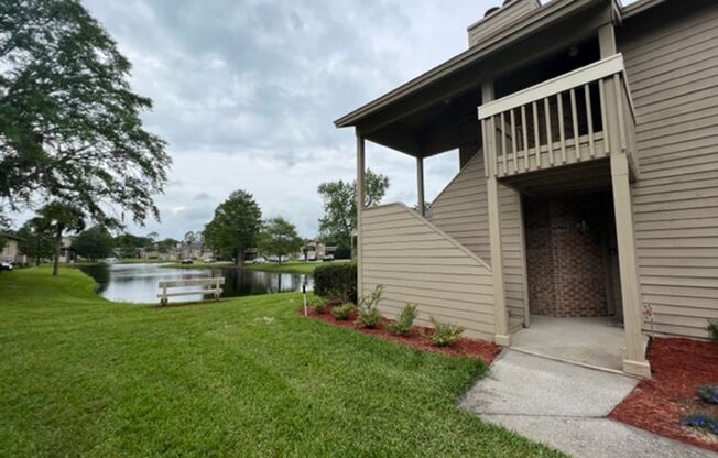 Enjoy serene water views and a prime location in this beautifully updated 1-bedroom, 1-bath condo in The Landings of Belle Rive.