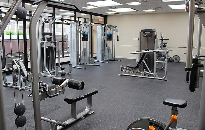 Fitness Center With Modern Equipment, at Reserve Square, Cleveland Ohio