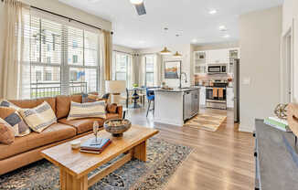 Living Room with Balcony and Hard Surface Flooring