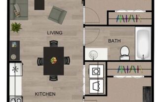 2 beds, 1.5 baths, 873 sqft, $1,765, Unit 302