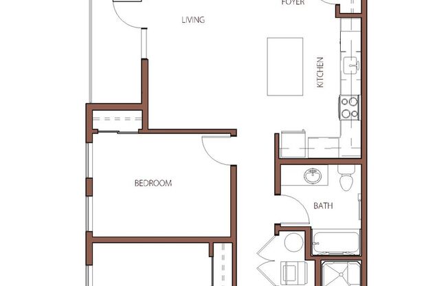 1 bed, 1 bath, $1,645, Unit Unit B204