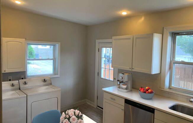 4 Bedroom and 1.5 Bath House with In-Unit Laundry, Dishwasher, and Off-Street Parking