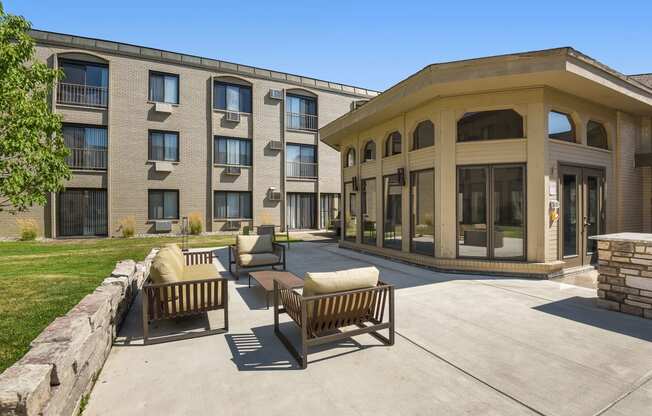 The Edge of Uptown Apartments | Patio with Furniture