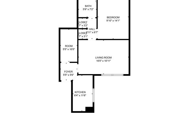 1 bed, 1 bath, $2,550, Unit 3-C