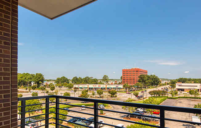 balcony at Axis at PTC apartments in Hampton Va