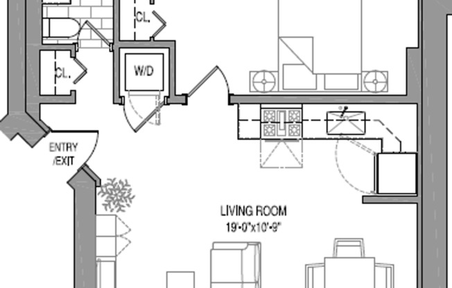 1 bed, 1 bath, 775 sqft, $2,495, Unit 851-3A