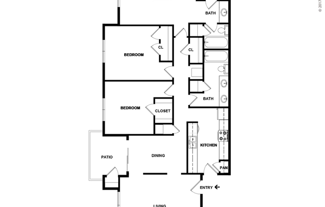 3 beds, 2 baths, 1,258 sqft, $1,316